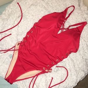 PacSun LA Hearts lace-up one piece